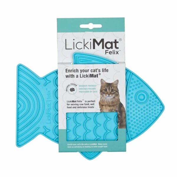 LickiMat Felix Turquoise Cat 22cm